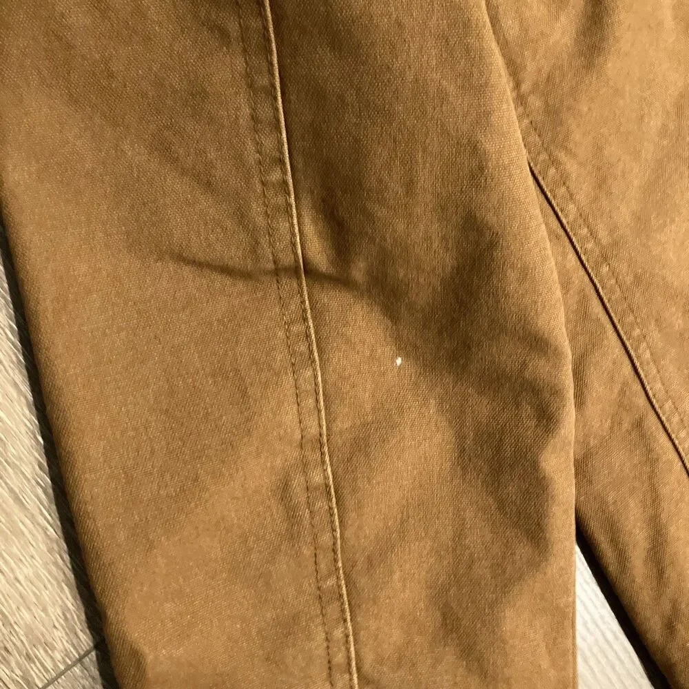 J‎ Crew Wallace Barnes Utility Jacket Mens S Brown Duck Canvas Corduroy Collar